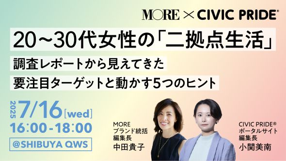 20～30代女性の「二拠点生活」調査レポートから見えてきた要注目ターゲットと動かす５つのヒント